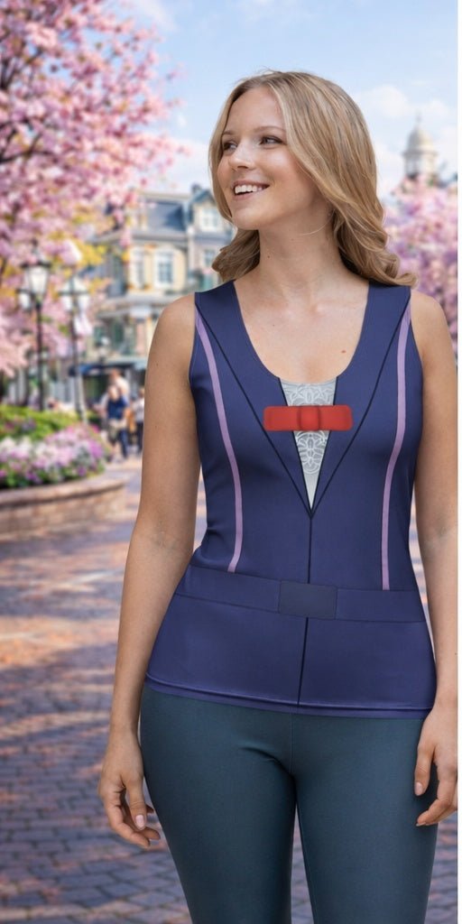 Classic Nanny Inspired Tank Top | Practically Perfect Parkbound Athletic Tank | Cherry Tree Lane Vintage Style All Over Printcherry tree laneWrong Lever Clothing