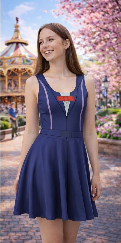 Classic Nanny Jacket Skater Dress | Cherry Tree Lane Inspired Fit & Flare | Practically Perfect Vintage Style cherry tree lanedisney adultWrong Lever Clothing