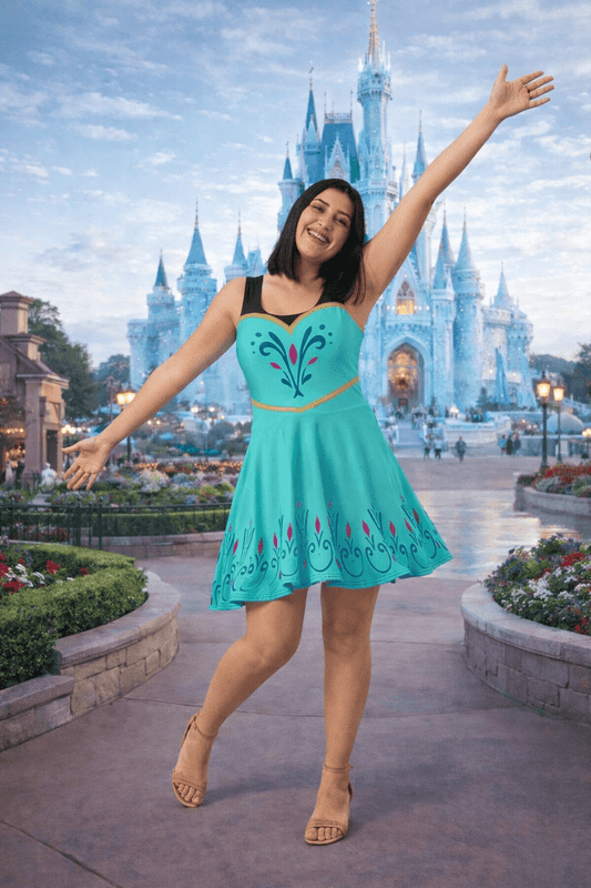 Coronation Day Skater Dress adult disney princessadult elsa costumeSkater DressWrong Lever Clothing