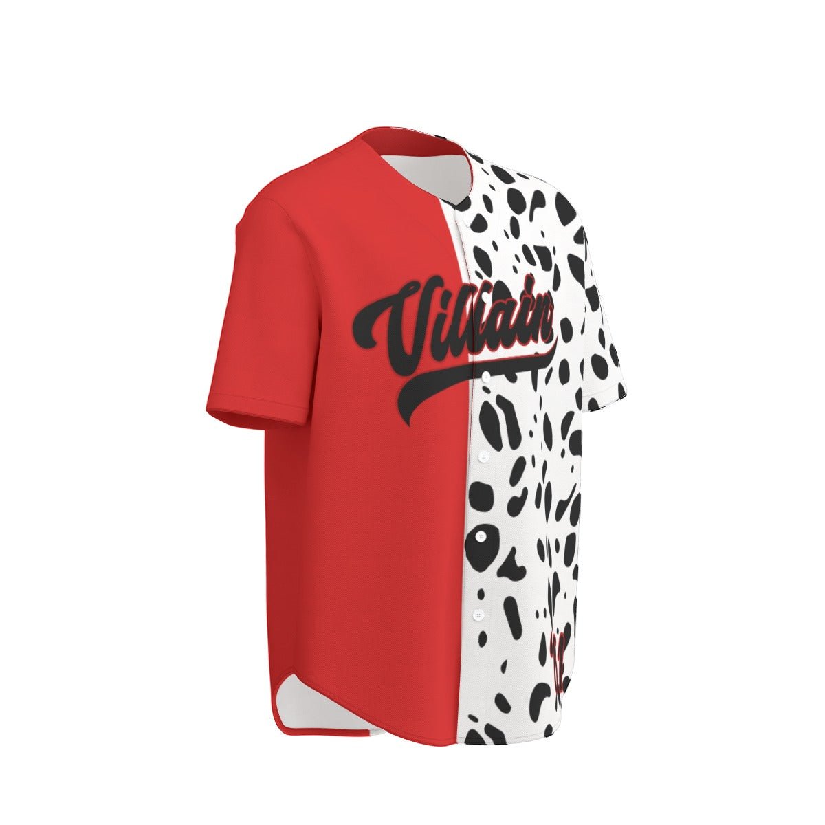 Cruella Dalmation Unisex Short Sleeve Baseball Jersey adult disney villainadult disney villain topBaseball JerseyWrong Lever Clothing