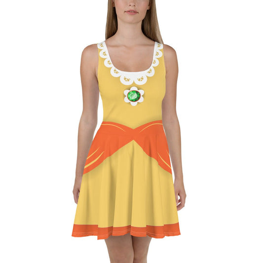 Daisy Princess Skater Dress adult mario costumeadult princess dressWrong Lever Clothing