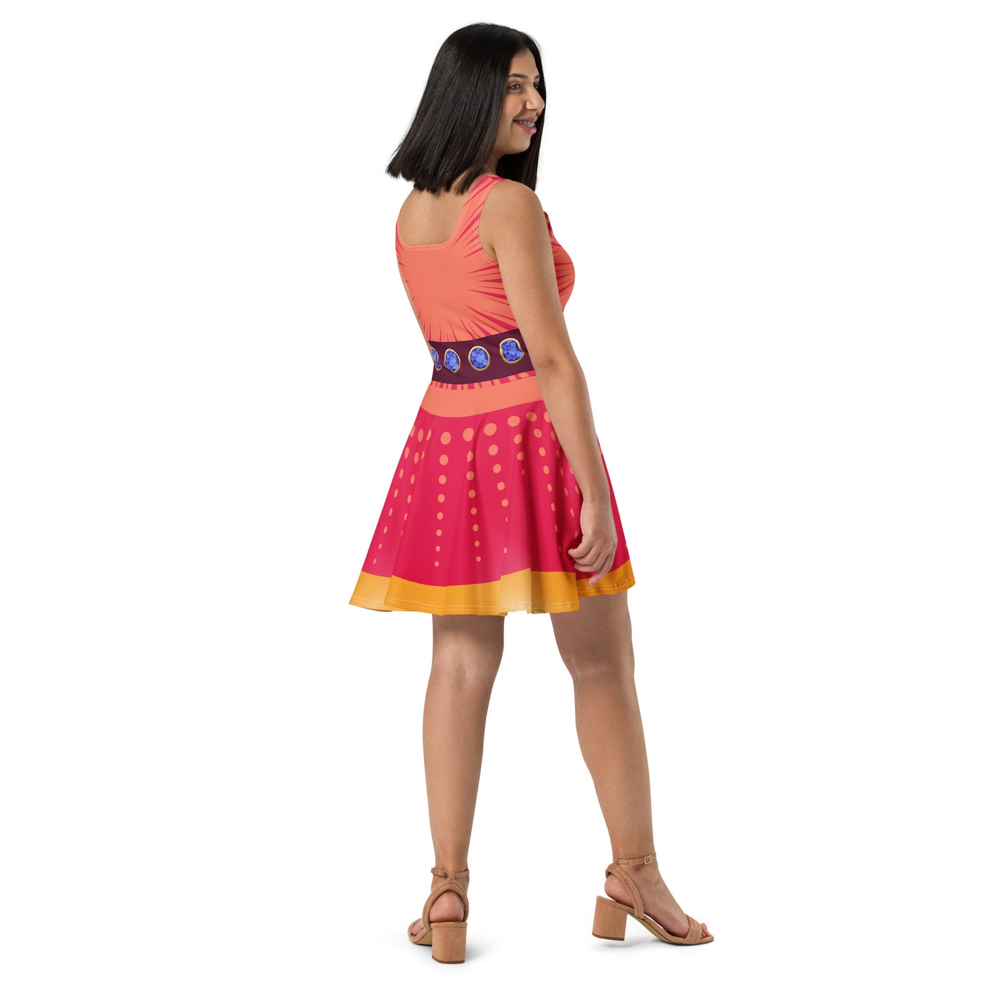 superhero skater dress Blue Superhero Skater Dress, Comic Cosplay Costume