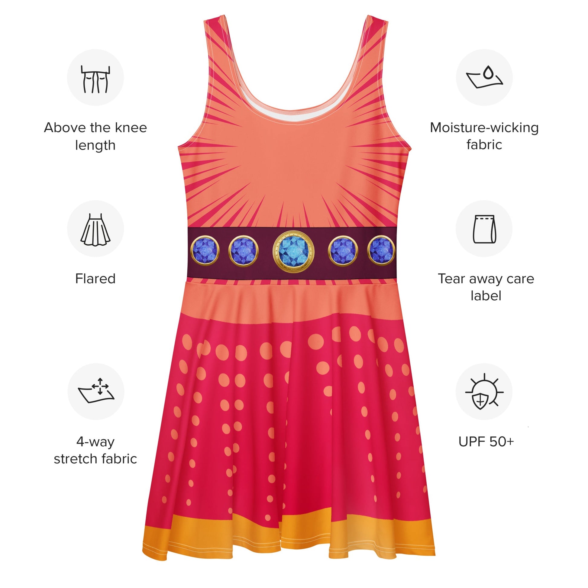 Destiny Superhero Skater Dress adult disneydisney adultSkater DressWrong Lever Clothing