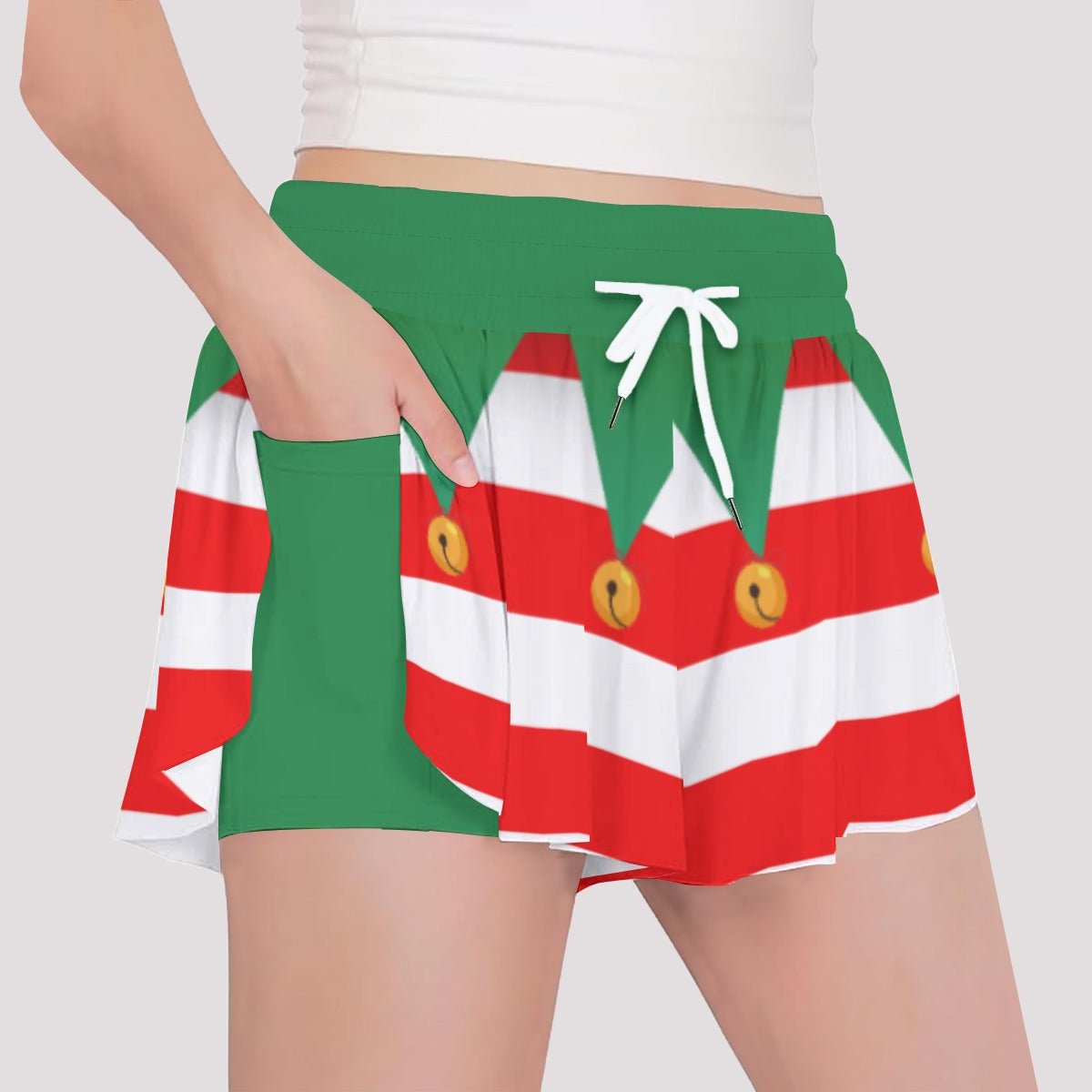 Elf Butterfly Shorts – Whimsical Holiday Shorts, Festive Elf Outfit Bottoms christmaschristmas elfWrong Lever Clothing