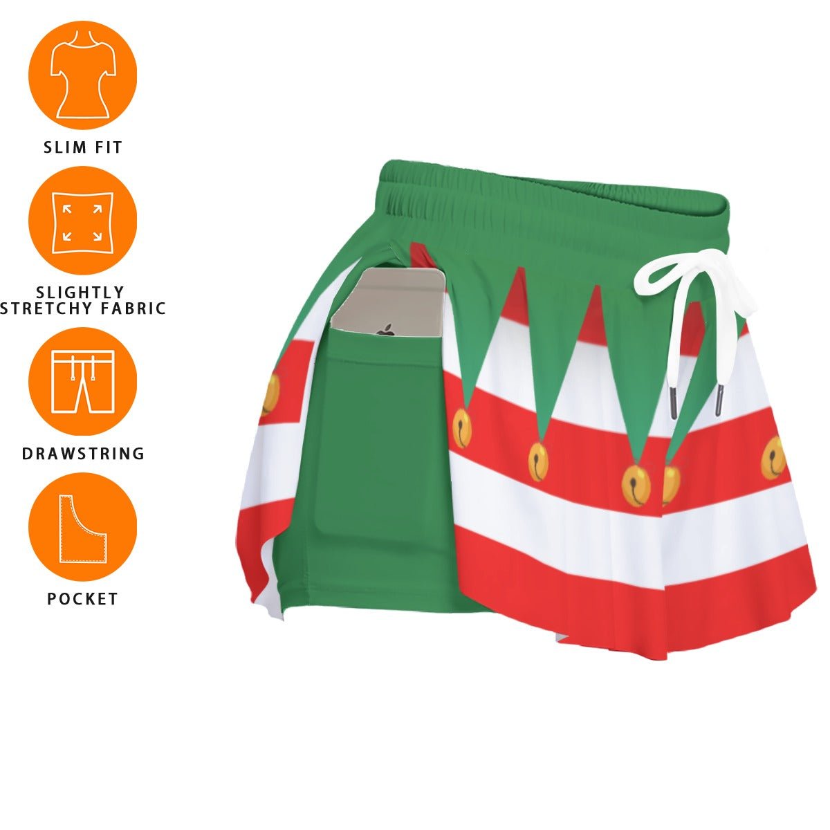 Elf Butterfly Shorts – Whimsical Holiday Shorts, Festive Elf Outfit adult elfadult elf dressButterfly ShortsWrong Lever Clothing