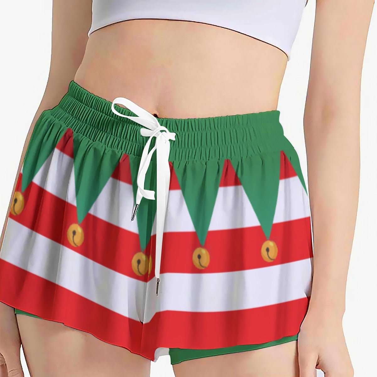 Elf Butterfly Shorts – Whimsical Holiday Shorts, Festive Elf Outfit adult elfadult elf dressButterfly ShortsWrong Lever Clothing