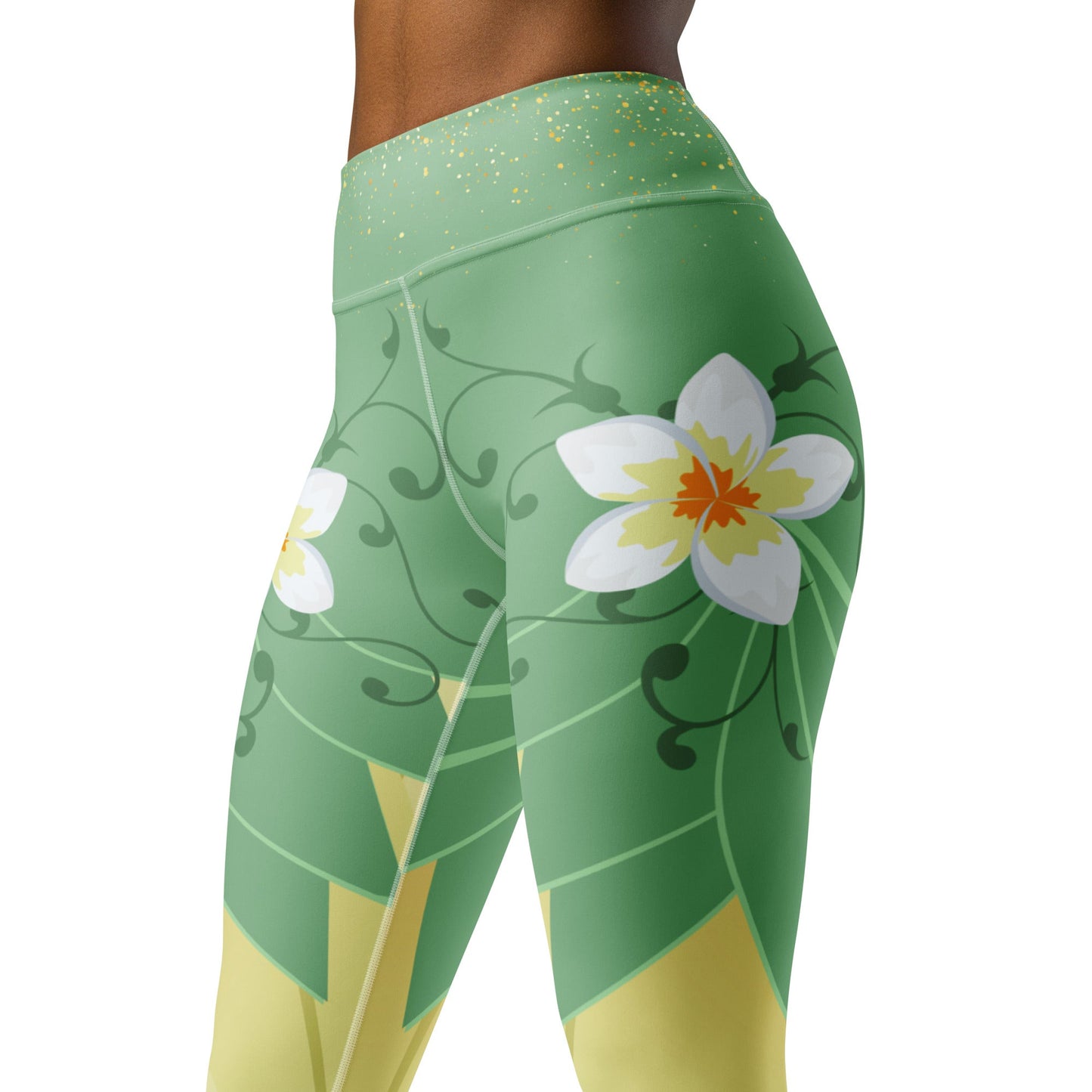 Emerald Bayou Princess - Inspired Athletic Leggings bayou princesscosplayWrong Lever Clothing