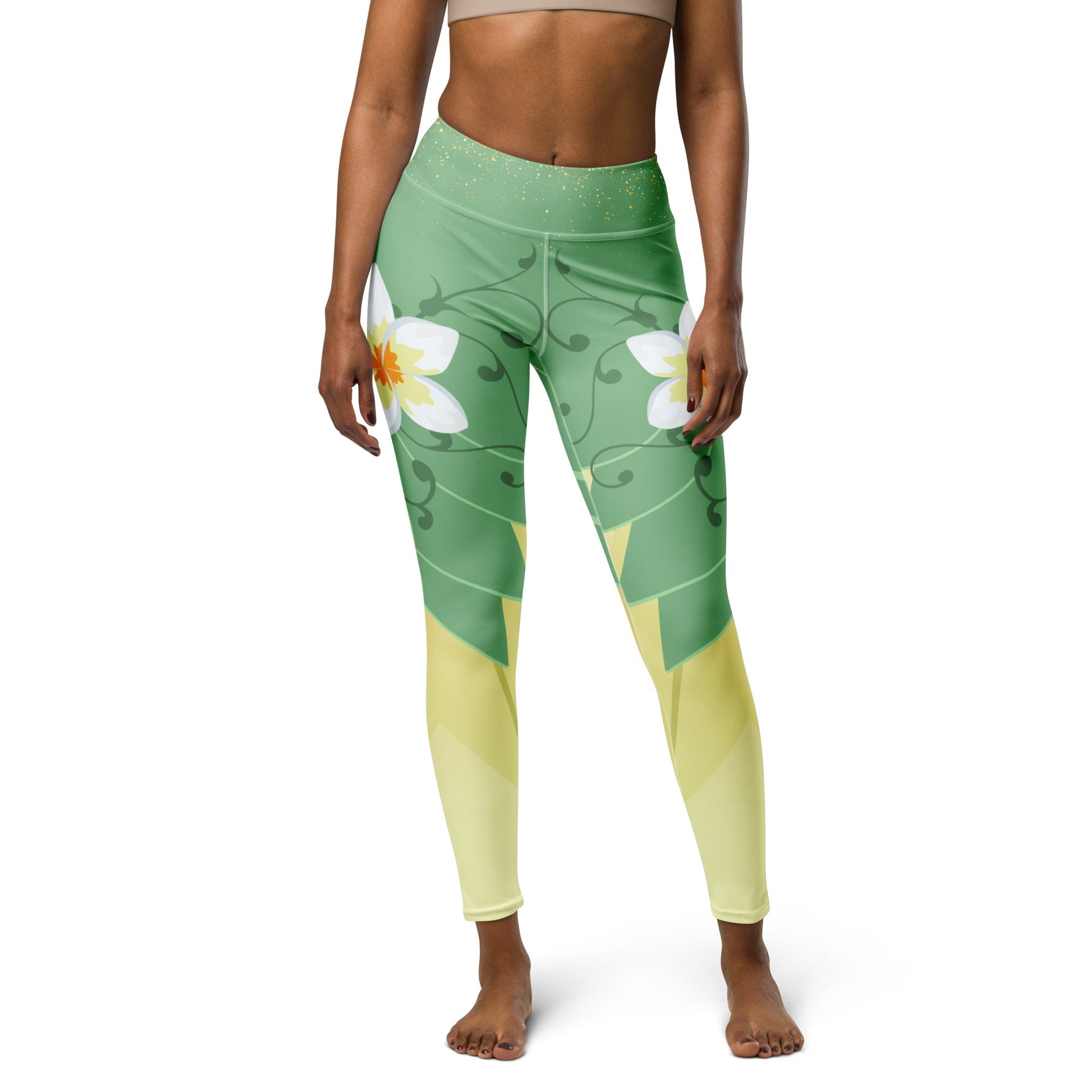 Emerald Bayou Princess - Inspired Athletic Leggings bayou princesscosplayWrong Lever Clothing