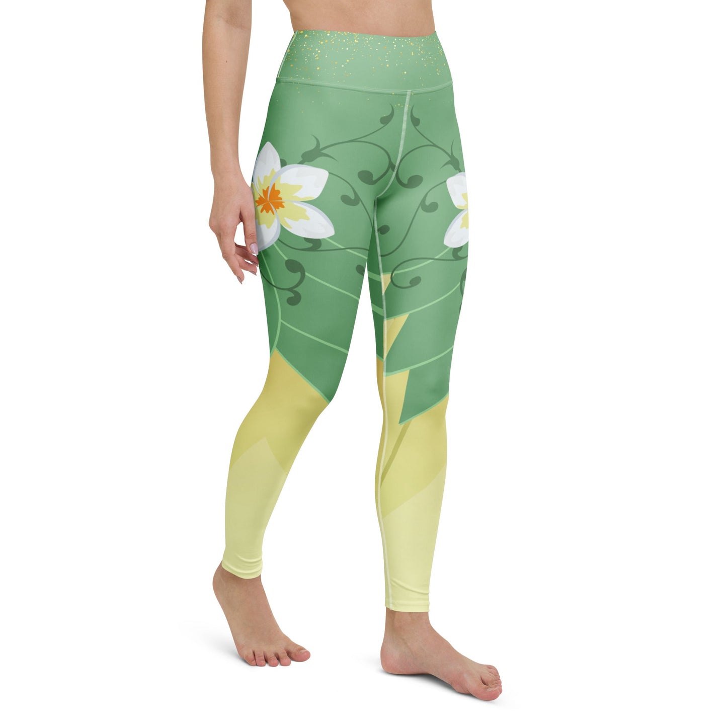 Emerald Bayou Princess - Inspired Athletic Leggings bayou princesscosplayWrong Lever Clothing