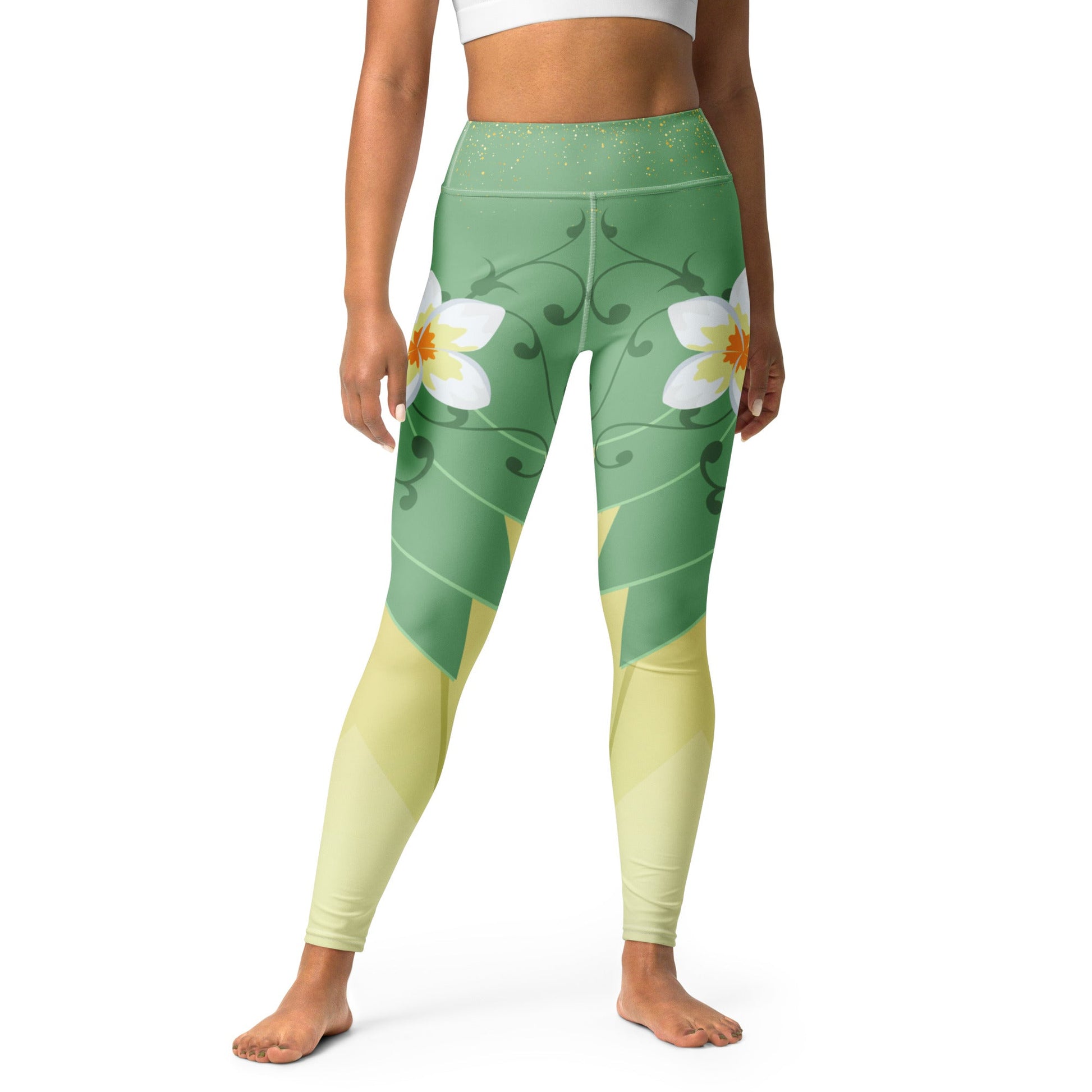 Emerald Bayou Princess - Inspired Athletic Leggings bayou princesscosplayWrong Lever Clothing