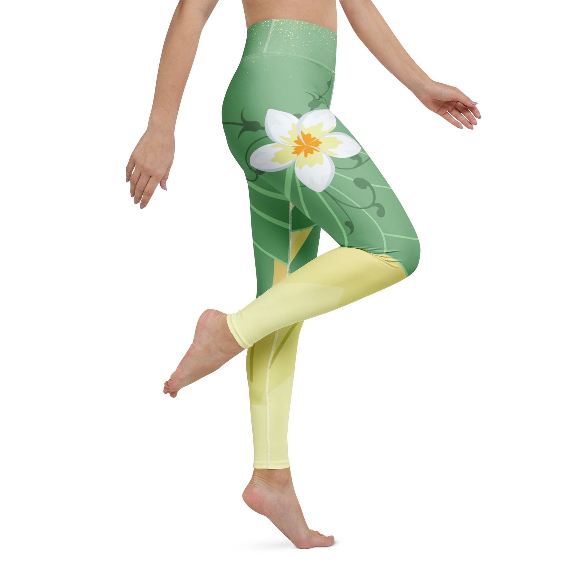 Emerald Bayou Princess - Inspired Athletic Leggings bayou princesscosplayWrong Lever Clothing