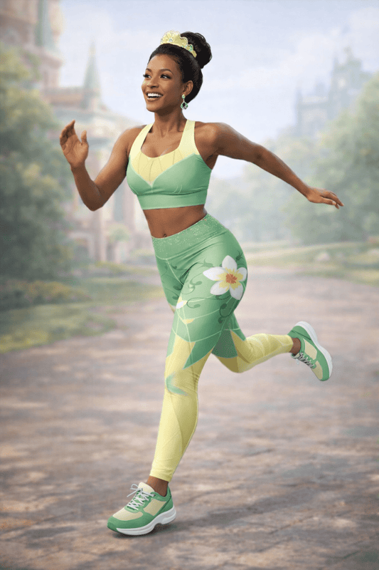 Emerald Bayou Princess–Inspired Longline Sports Bra bayou princesscosplayWrong Lever Clothing