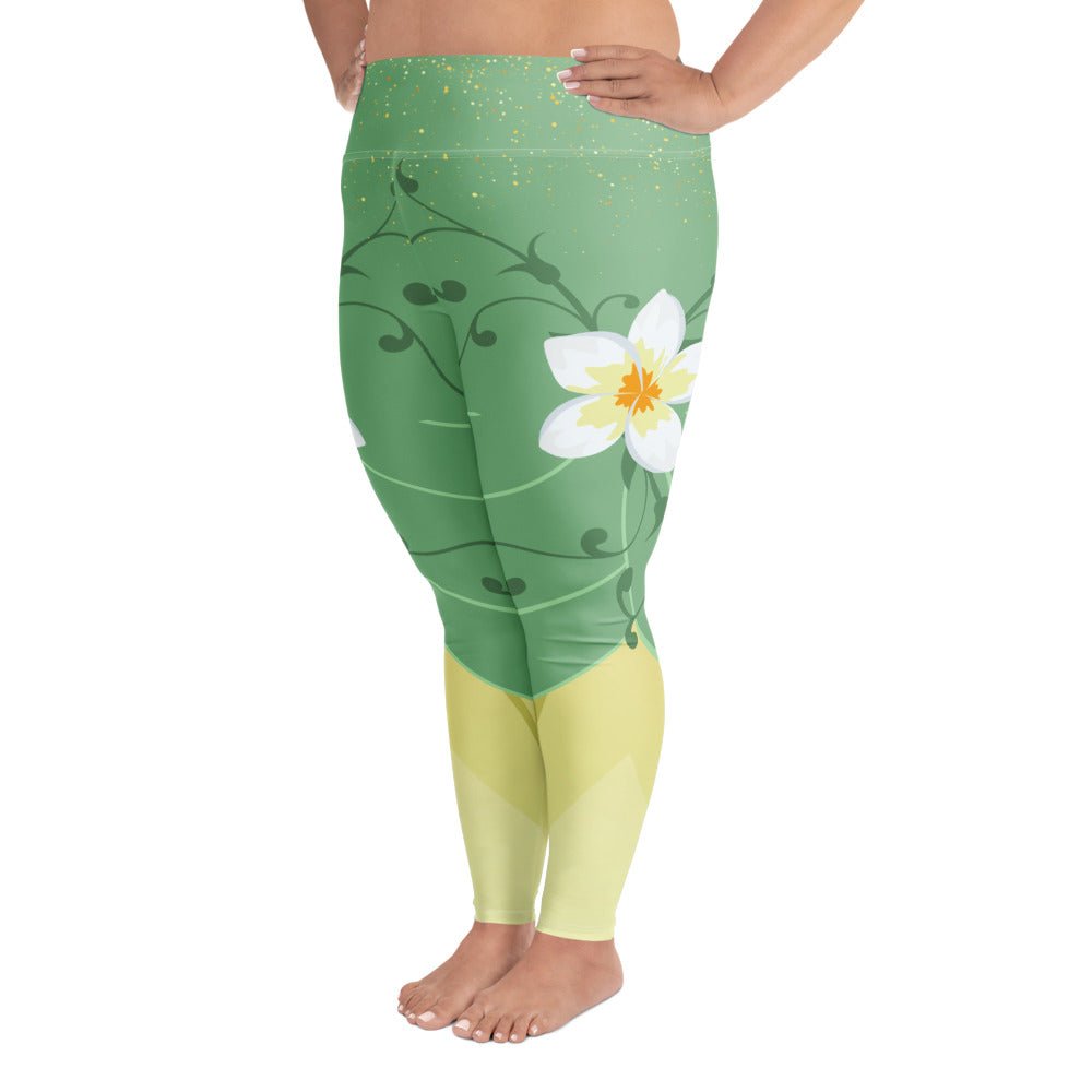 Emerald Bayou Princess - Inspired Plus - Size Athletic Leggings bayou princesscosplayWrong Lever Clothing