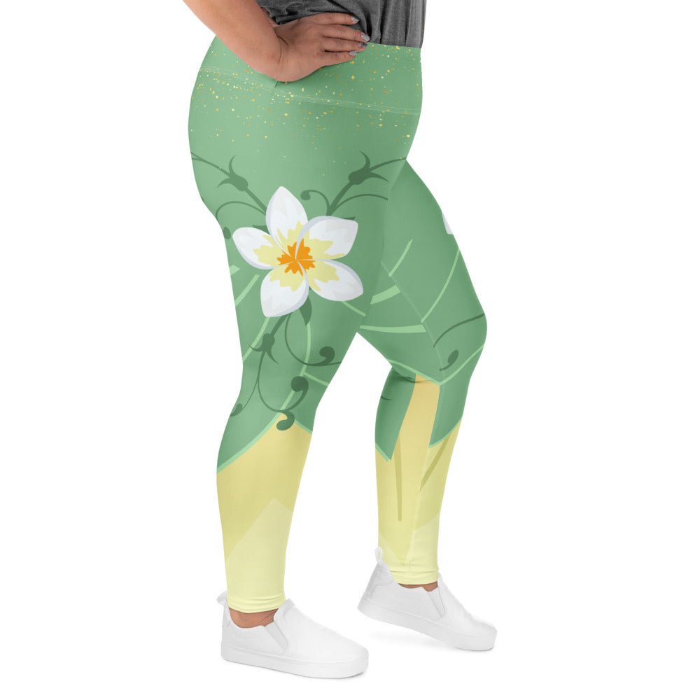 Emerald Bayou Princess - Inspired Plus - Size Athletic Leggings bayou princesscosplayWrong Lever Clothing