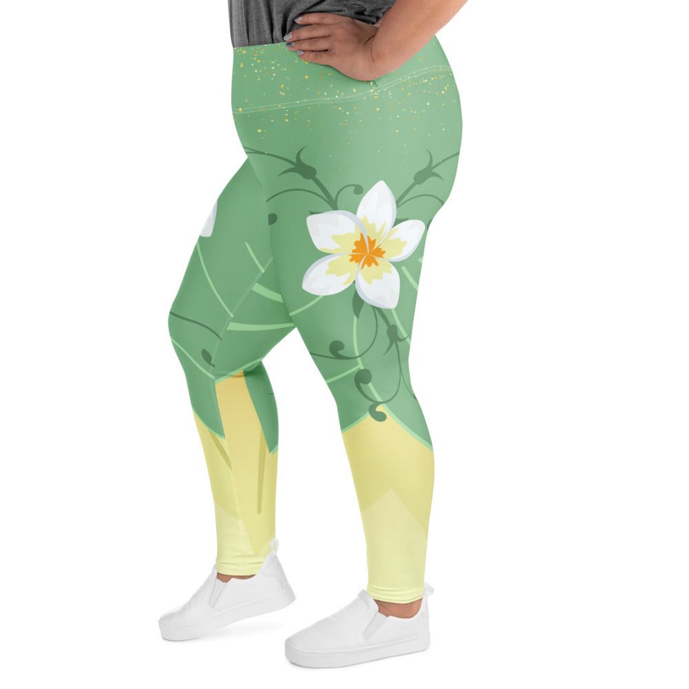 Emerald Bayou Princess - Inspired Plus - Size Athletic Leggings bayou princesscosplayWrong Lever Clothing