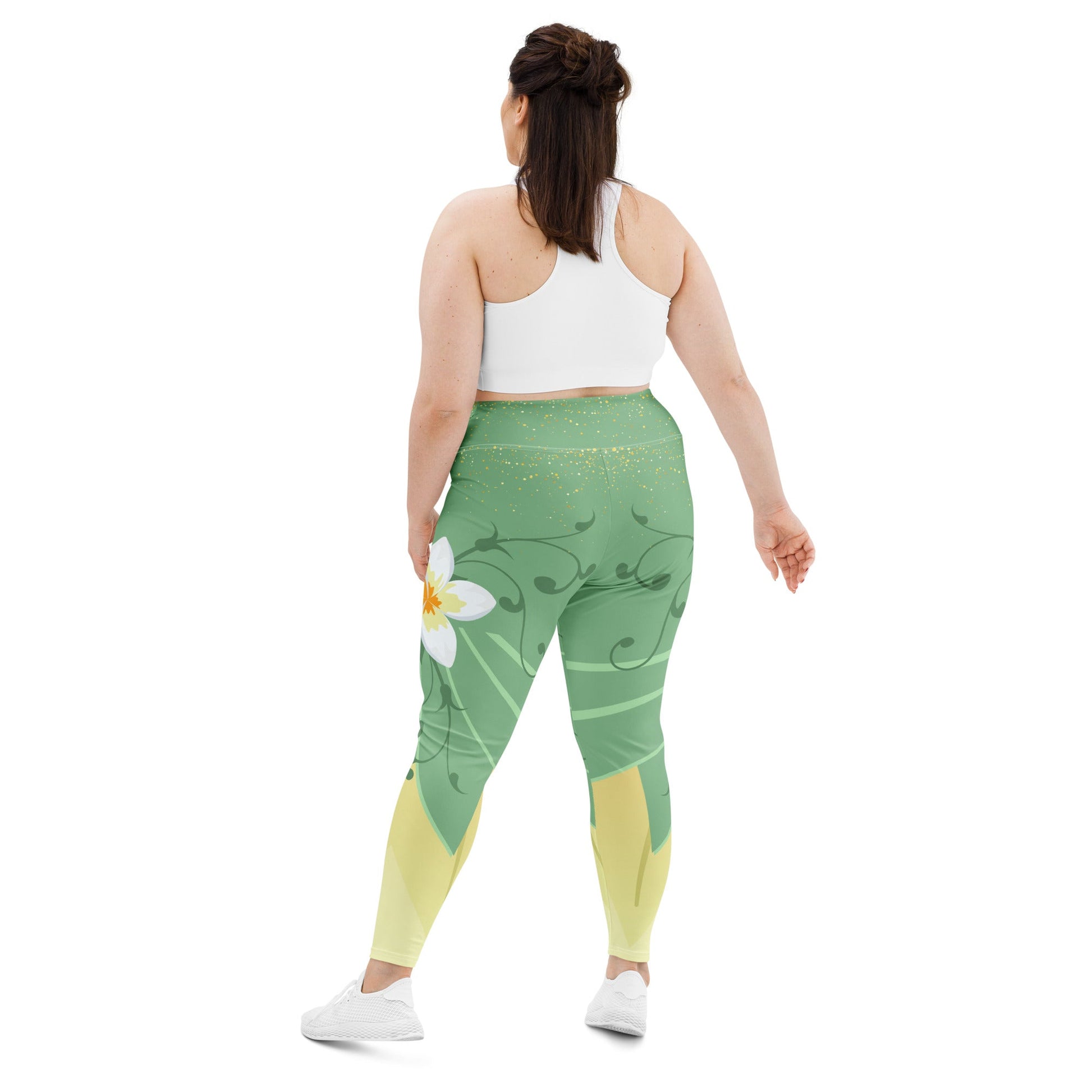 Emerald Bayou Princess - Inspired Plus - Size Athletic Leggings bayou princesscosplayWrong Lever Clothing