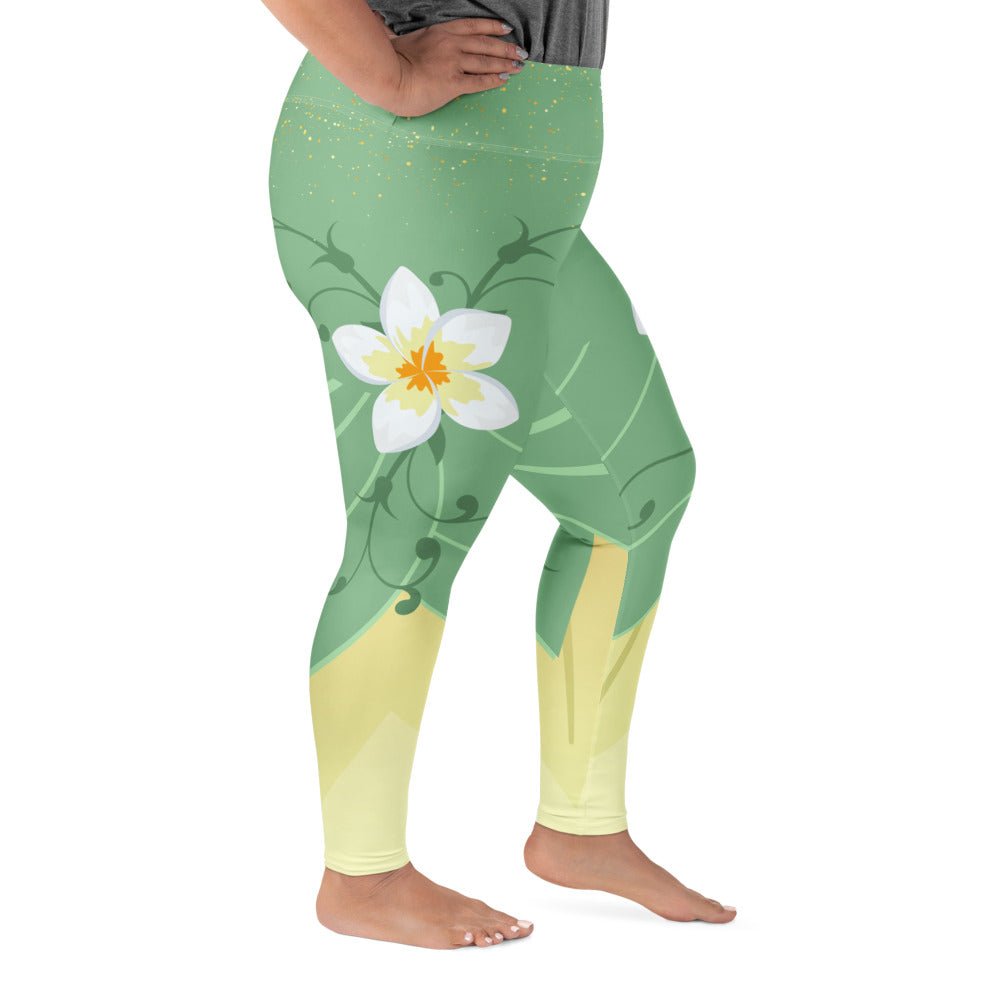 Emerald Bayou Princess - Inspired Plus - Size Athletic Leggings bayou princesscosplayWrong Lever Clothing