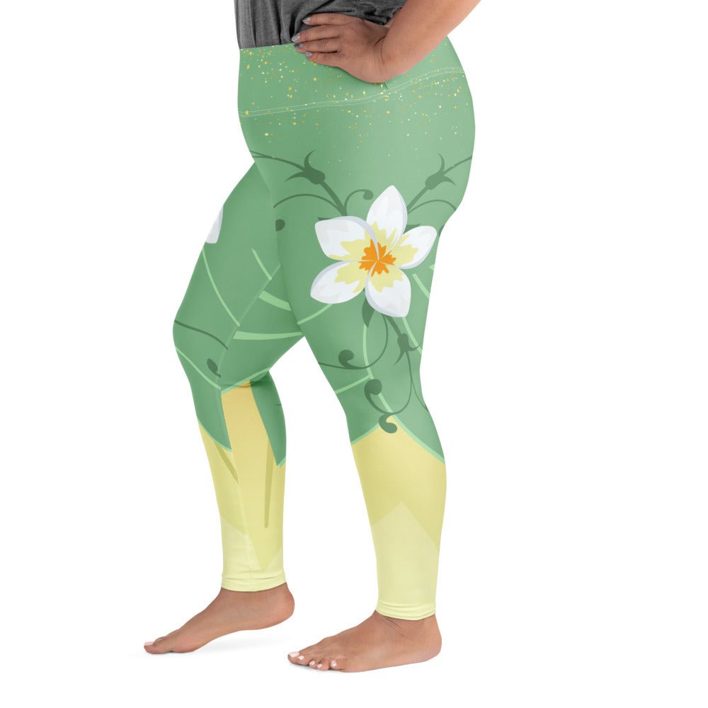 Emerald Bayou Princess - Inspired Plus - Size Athletic Leggings bayou princesscosplayWrong Lever Clothing