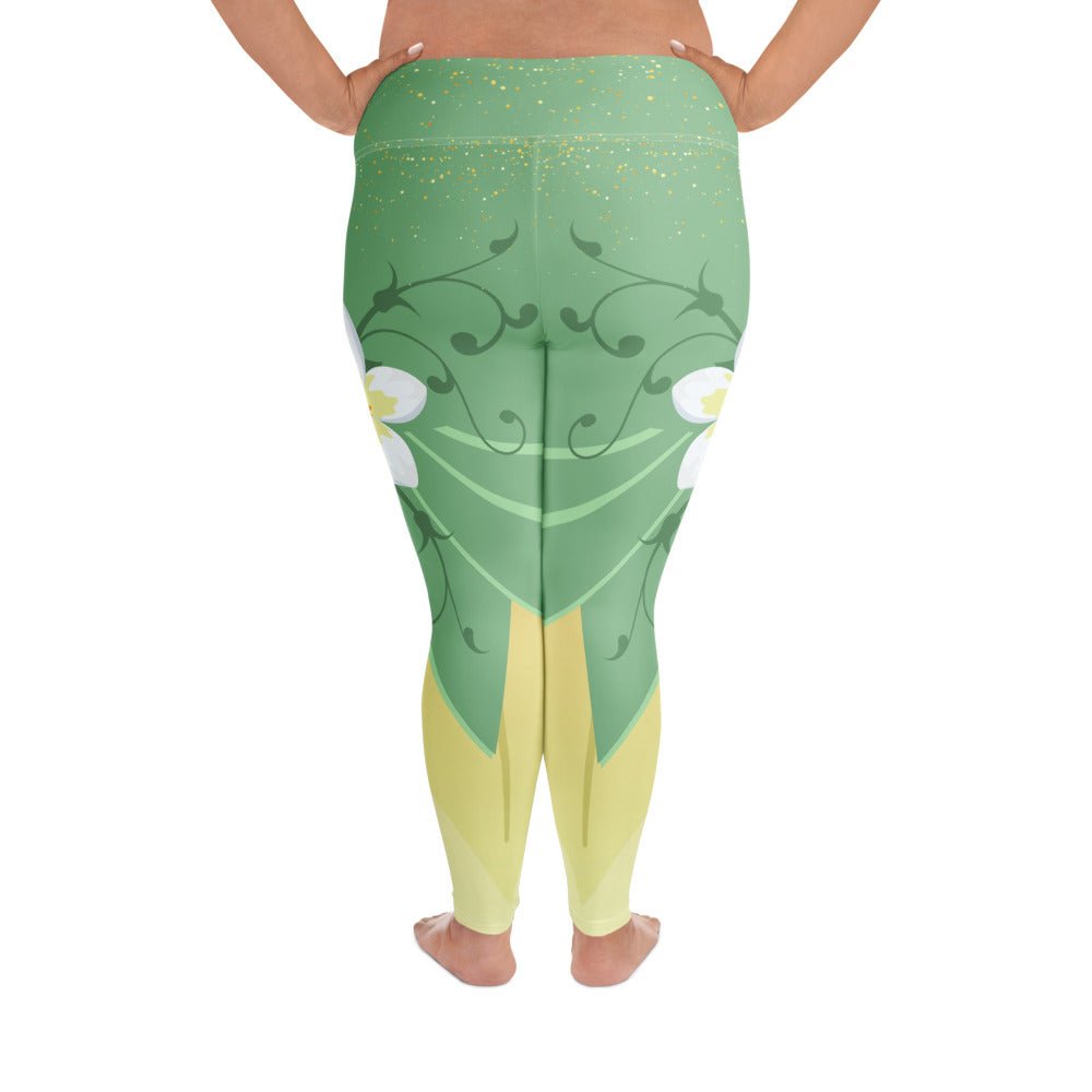 Emerald Bayou Princess - Inspired Plus - Size Athletic Leggings bayou princesscosplayWrong Lever Clothing