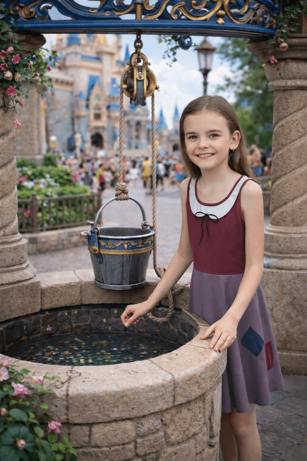 Enchanted Storybook Peasant Girls Skater Dress – Whimsical Fairytale Style disney adultdisney dressAll Over PrintsWrong Lever Clothing
