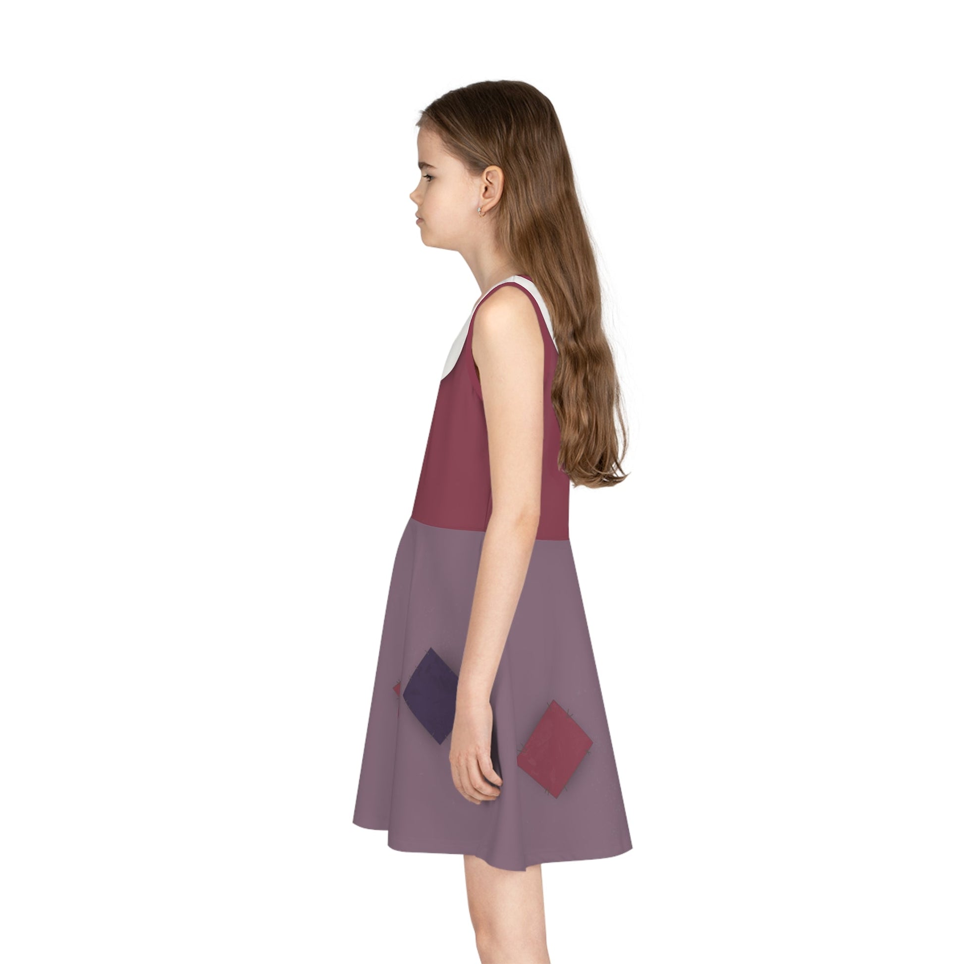 Enchanted Storybook Peasant Girls Skater Dress – Whimsical Fairytale Style disney adultdisney dressAll Over PrintsWrong Lever Clothing