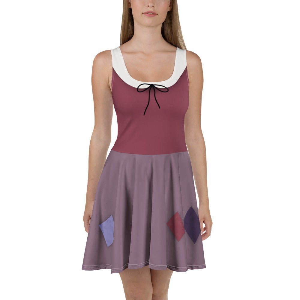 Enchanted Storybook Peasant Skater Dress – Whimsical Fairytale Style All Over PrintcosplayWrong Lever Clothing