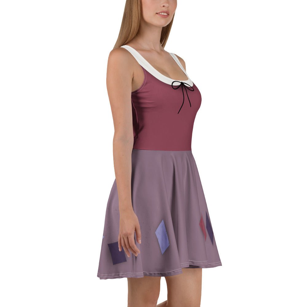 Enchanted Storybook Peasant Skater Dress – Whimsical Fairytale Style All Over PrintcosplayWrong Lever Clothing