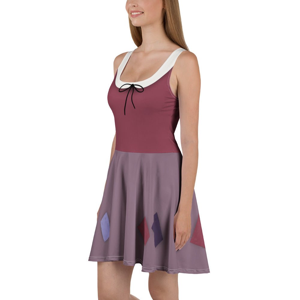 Enchanted Storybook Peasant Skater Dress – Whimsical Fairytale Style All Over PrintcosplayWrong Lever Clothing