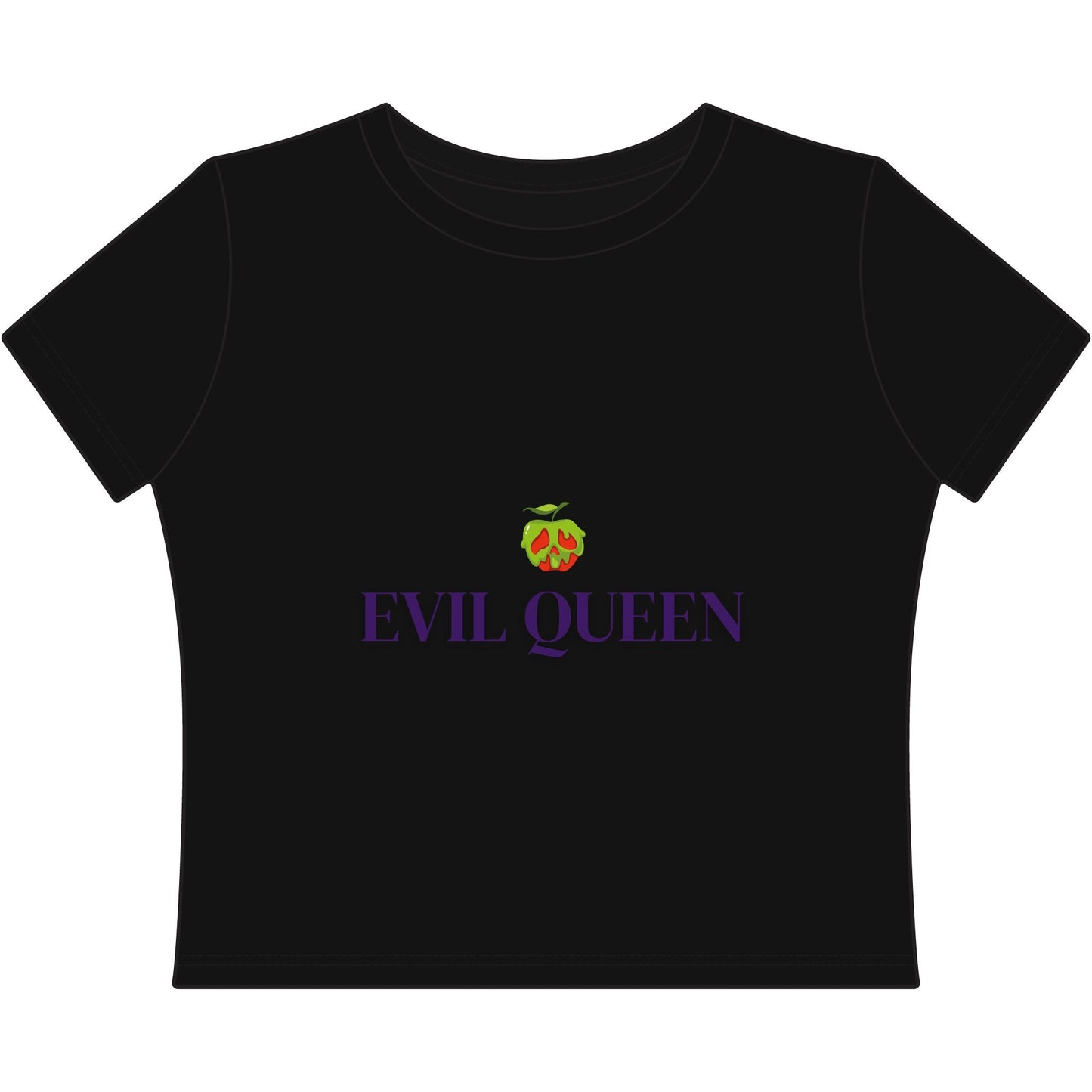 Evil Queen Y2K Babydoll Shirt — Villain - Inspired Women's Baby Tee alternative fashionbaby tee topT-ShirtWrong Lever Clothing