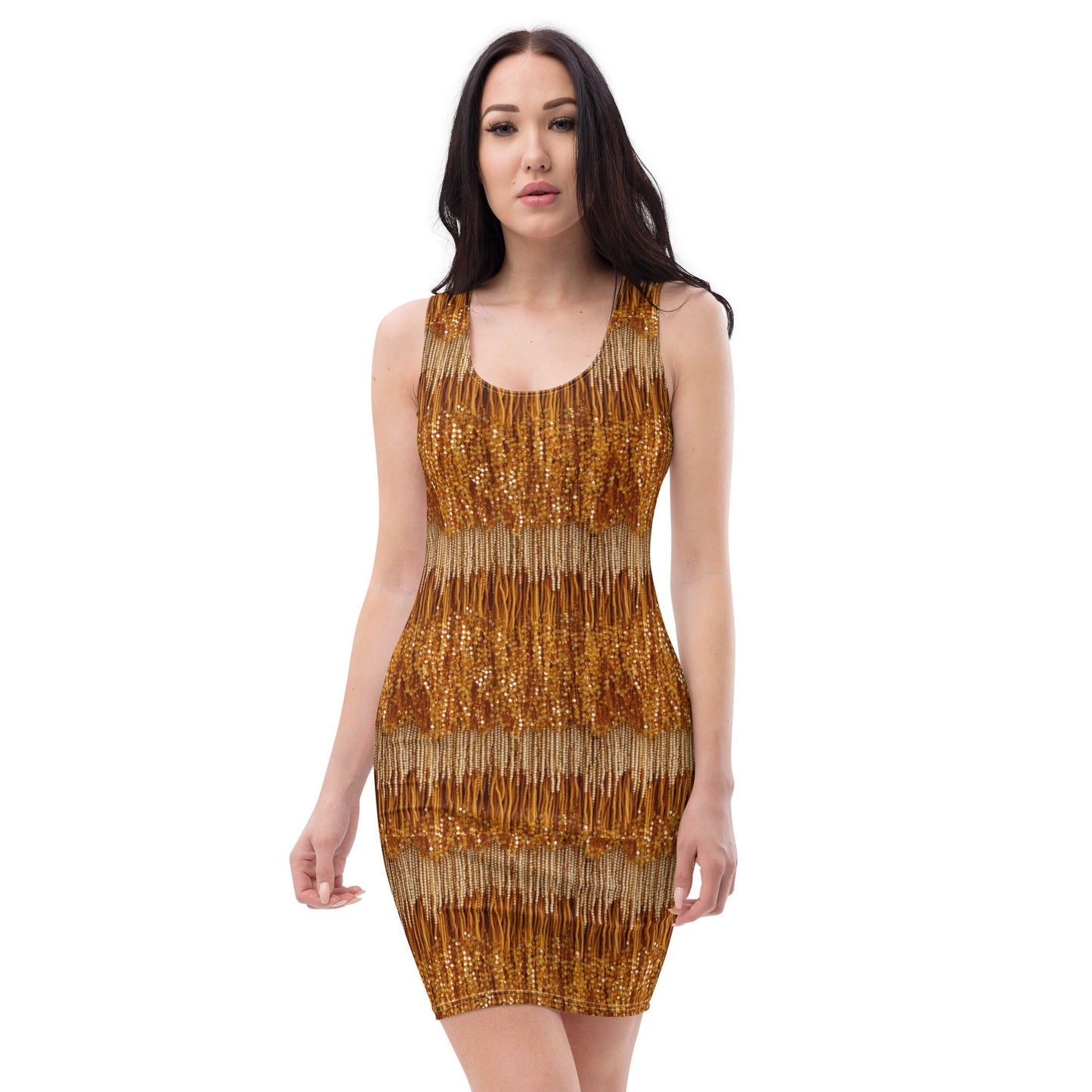 Fearless Era Bodycon dress **Beading is Printed Directly onto Fabric** 20s stylebeaded styleWrong Lever Clothing