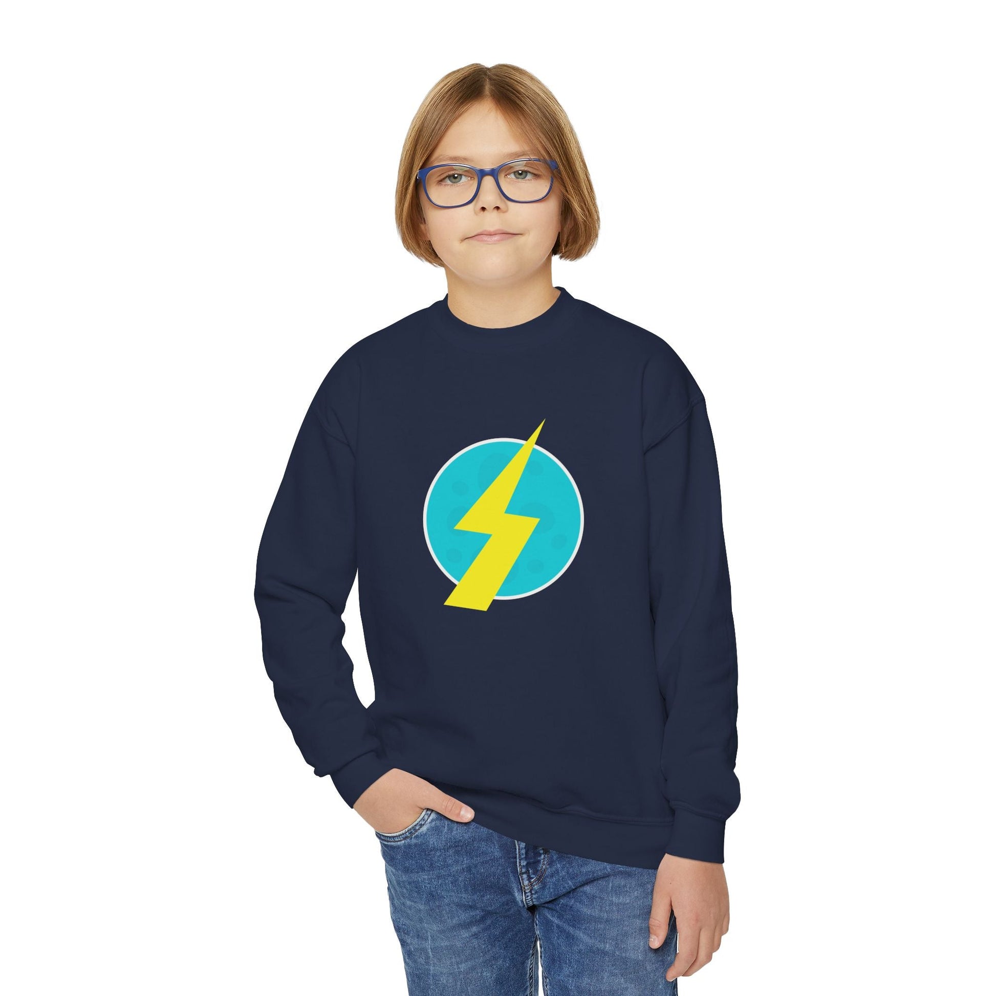 Futuristic Time Traveler - Inspired Kids Sweatshirt | Halloween Costume, Bounding casual cosplaycharacter inspiredKids clothesWrong Lever Clothing