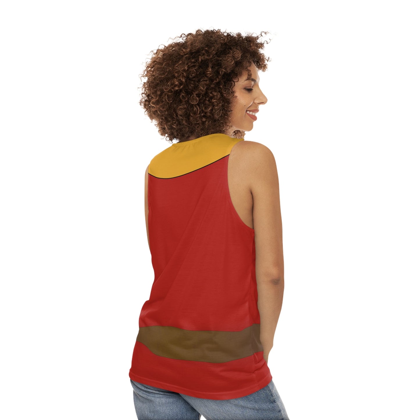 Gaston Inspired Tank Top for Bounding, Park Days, and Costumes - Unisex, Villain Shirt, Inspired Sleeveless Tee Beauty and the BeastCharacter inspiredAll Over PrintsWrong Lever Clothing