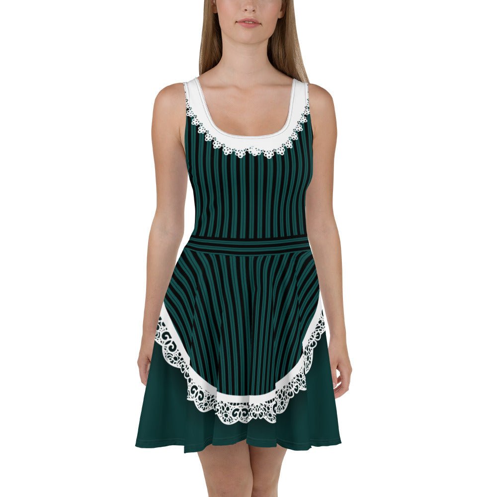 green emerald velvet dress Ghost Host Skater Dress 2XL