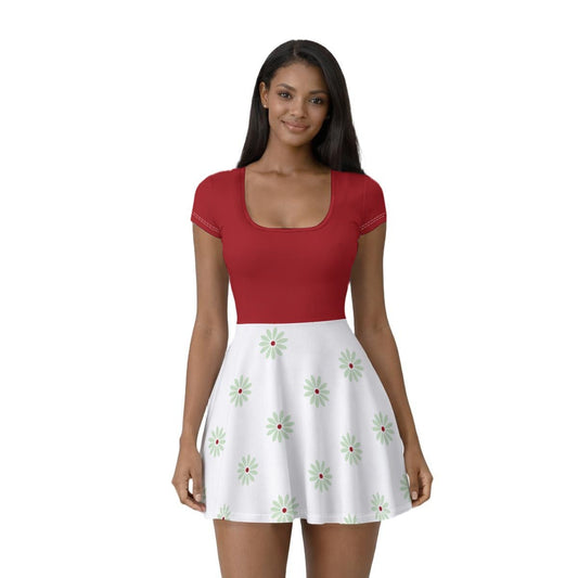 Ghostly Tightrope Skater Dress with Built-In Shorts | Haunted Estate Inspired Dress | Spooky Season adult disneyadult disney clothingWrong Lever Clothing