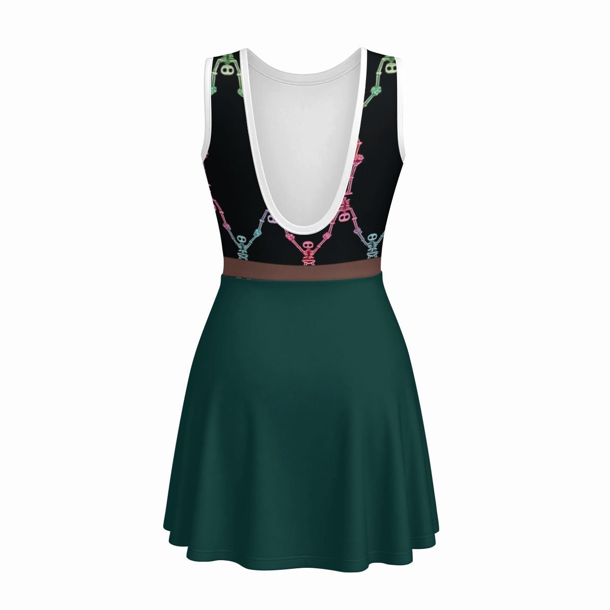 Girls' 2026 Halloween Party Cast Member Inspired Sleeveless Dress cast membercast member costumeWrong Lever Clothing