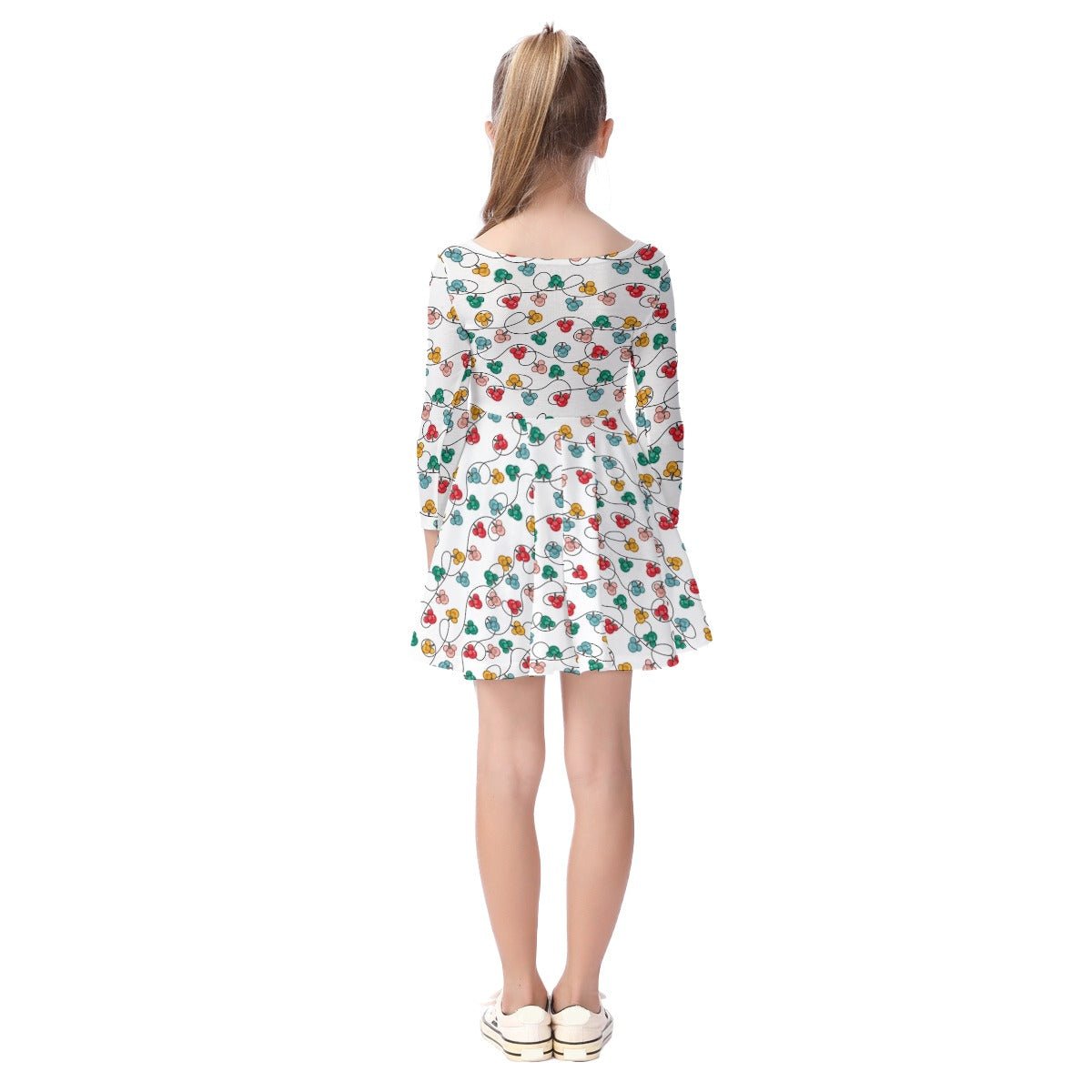 Girls Colorful Christmas Dress | Holiday Park Dress christmas clothingchristmas dressWrong Lever Clothing