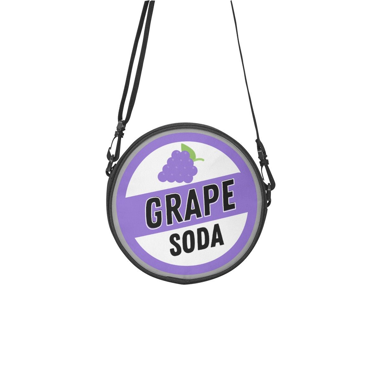 Grape Soda Pin Round Satchel Bags Wrong Lever Clothing