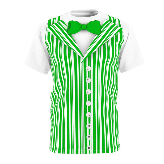 Green Dapper Day Main St Magic Inspired Unisex short sleeve shirt - Bounding Main St USA Style adult disney halloweenadult halloweenAll Over PrintsWrong Lever Clothing