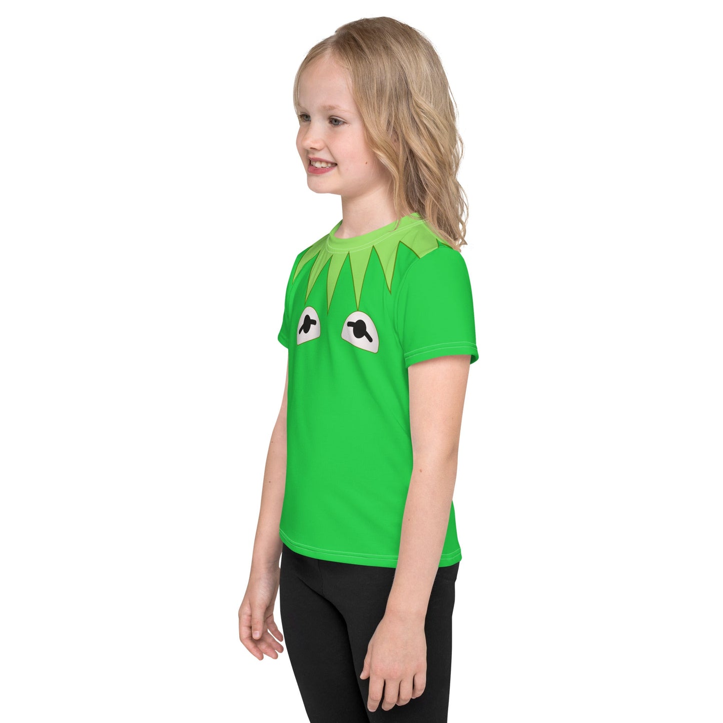 Green Frog Puppet Kids crew neck t-shirt disney boundingdisney cosplayWrong Lever Clothing