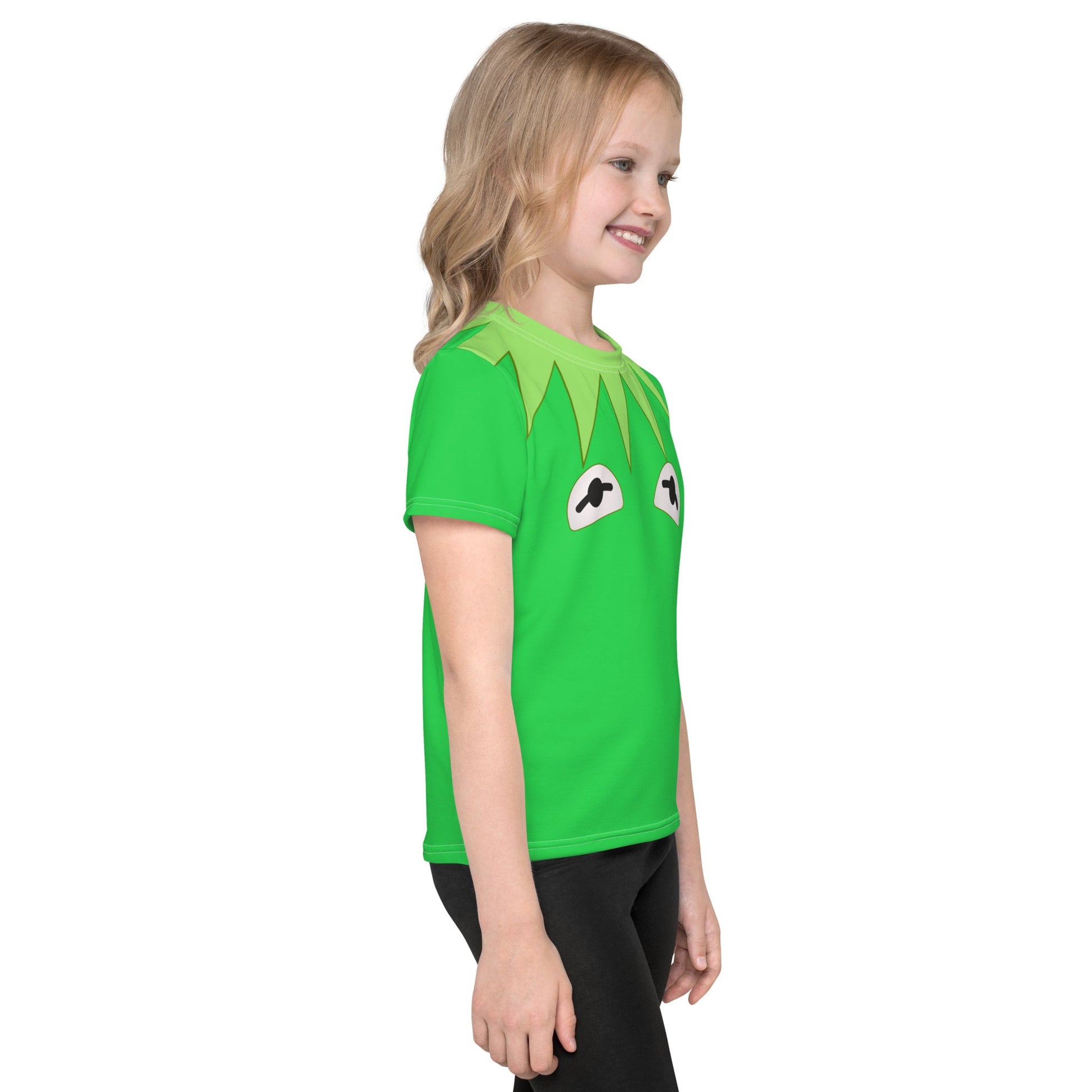 Green Frog Puppet Kids crew neck t-shirt disney boundingdisney cosplayWrong Lever Clothing