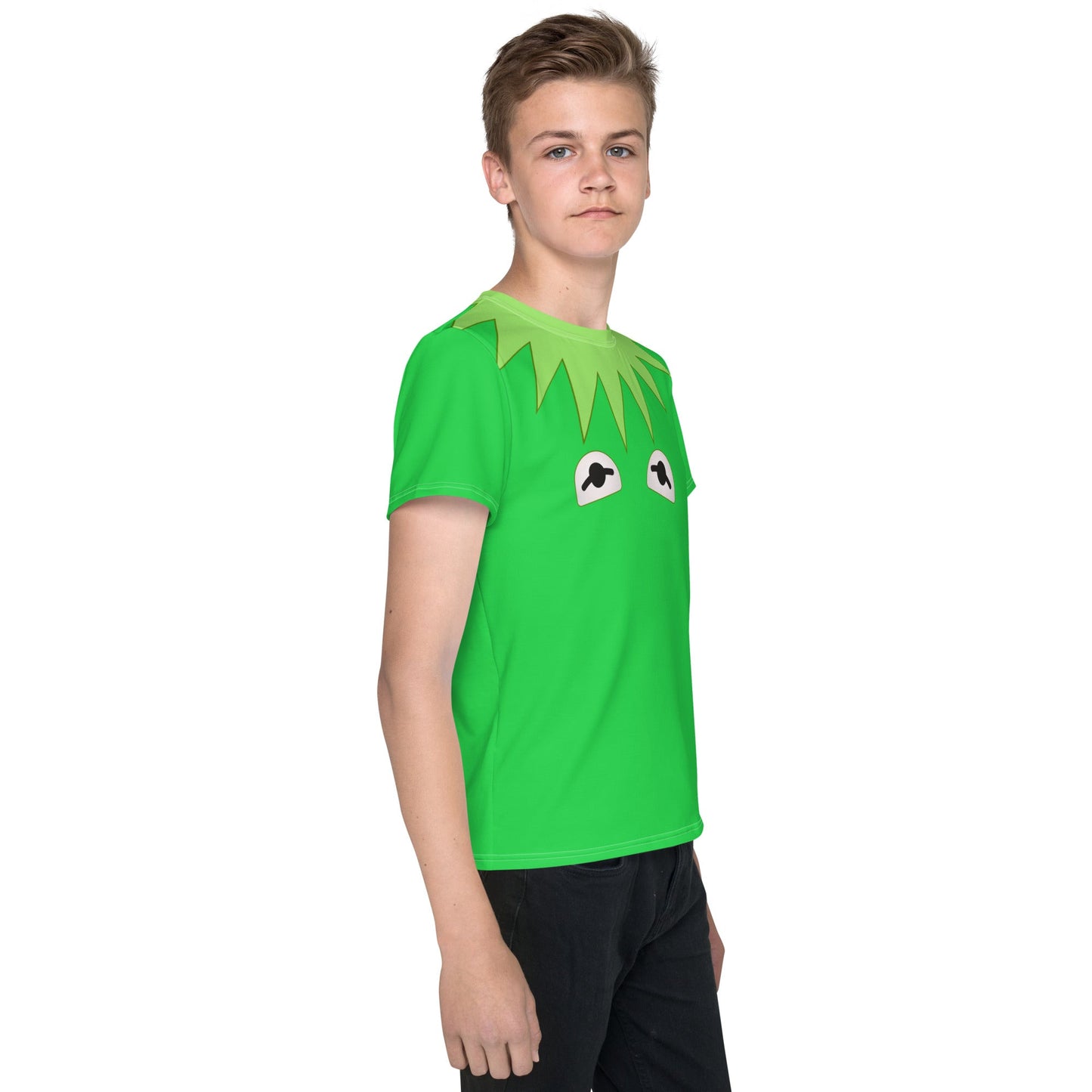 Green Frog Puppet Youth crew neck t-shirt disney boundingdisney cosplayWrong Lever Clothing