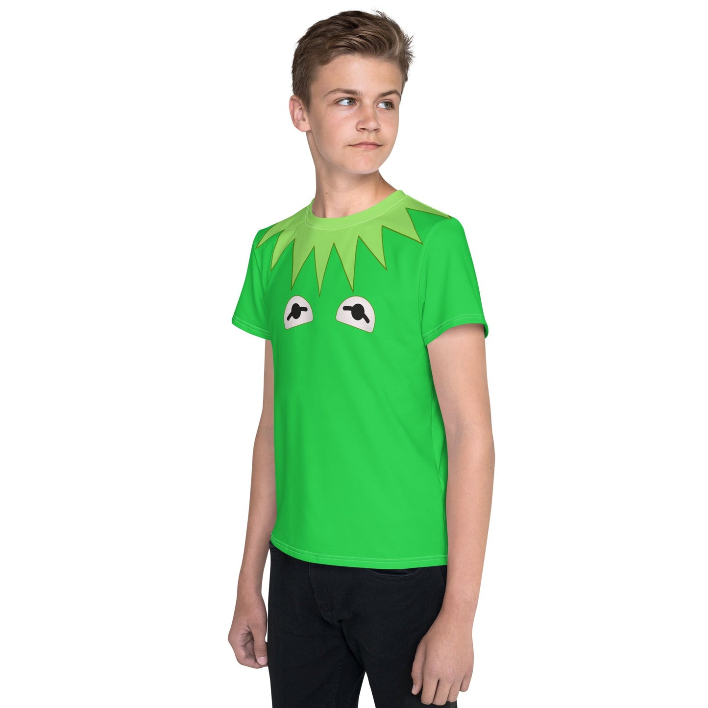 Green Frog Puppet Youth crew neck t-shirt disney boundingdisney cosplayWrong Lever Clothing