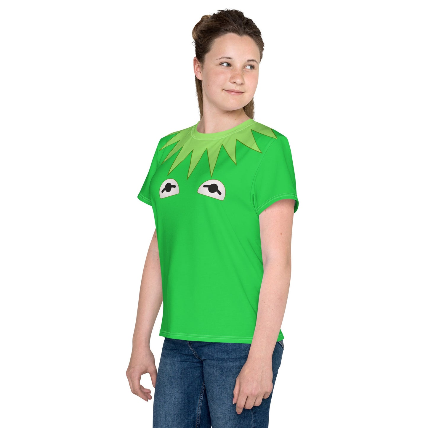 Green Frog Puppet Youth crew neck t-shirt disney boundingdisney cosplayWrong Lever Clothing