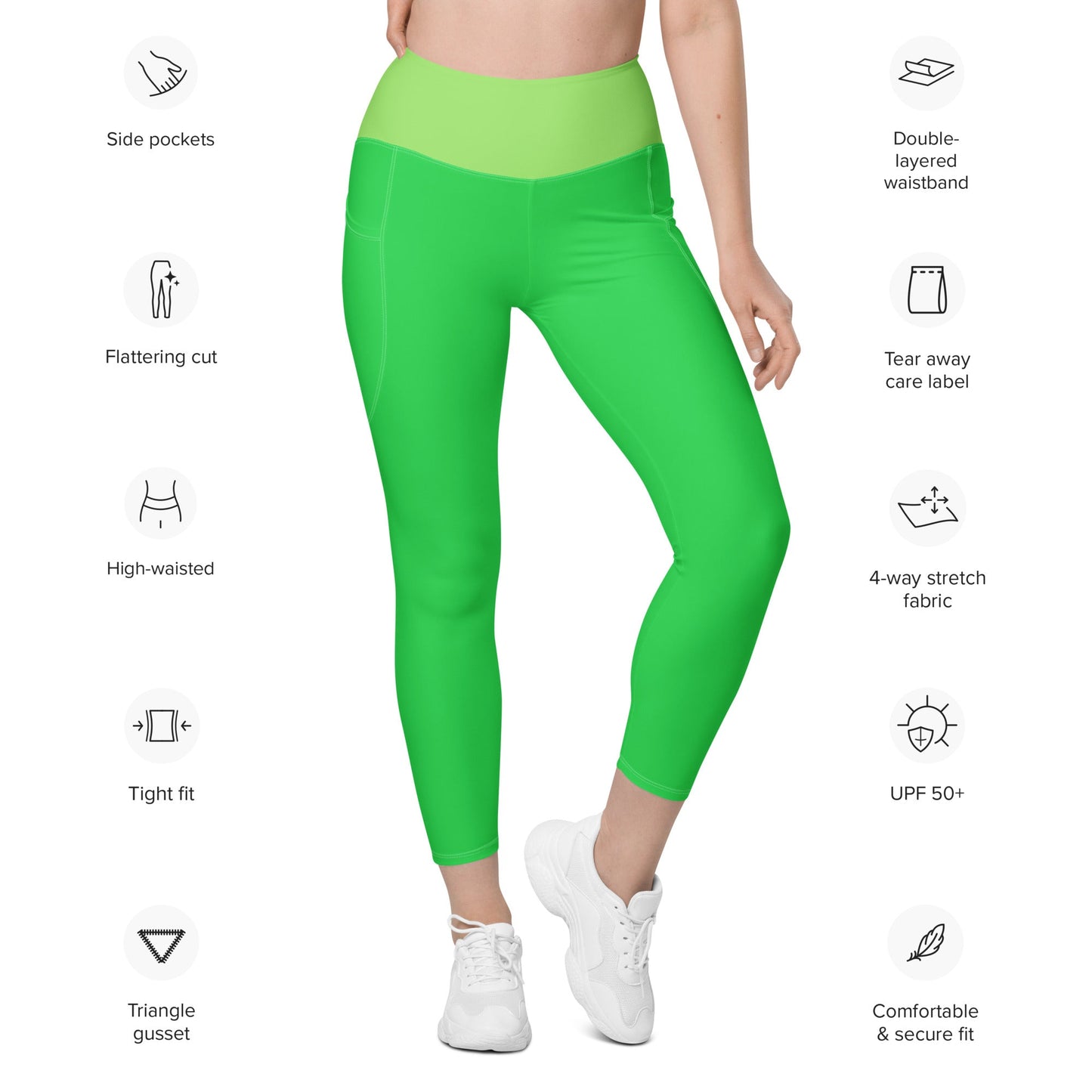 Green Frog Puppets Leggings with pockets disney boundingdisney cosplayWrong Lever Clothing