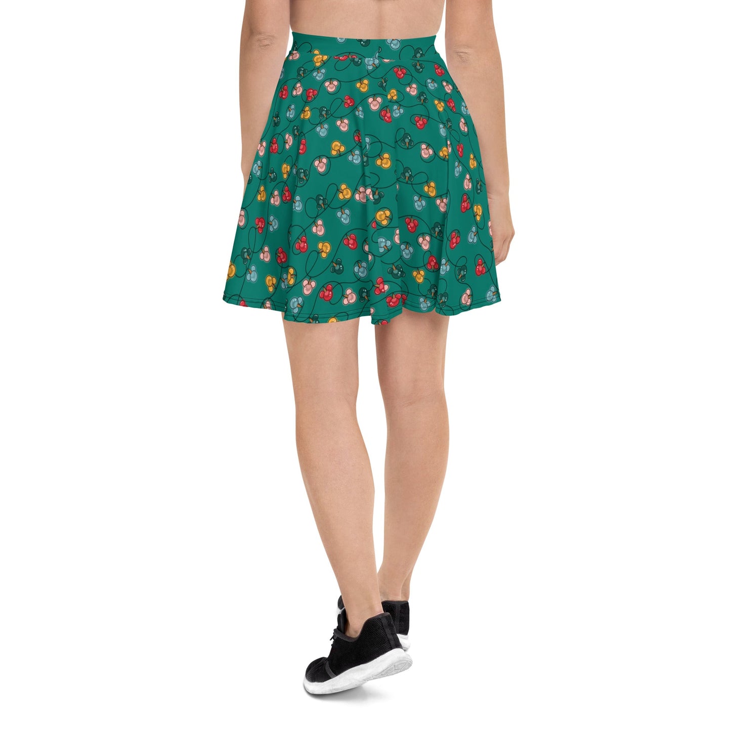 Green Mouse Ornament Skater Skirt christmas partychristmas skirtWrong Lever Clothing