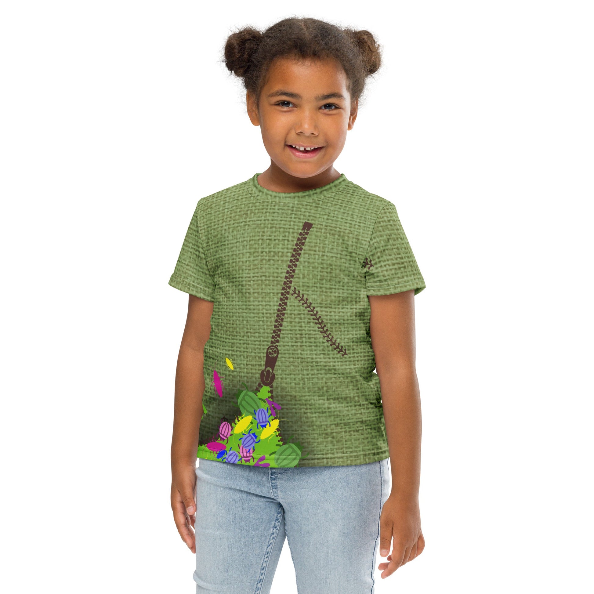 Green Oogie Boogie Kids crew neck t - shirt christmascosplayWrong Lever Clothing