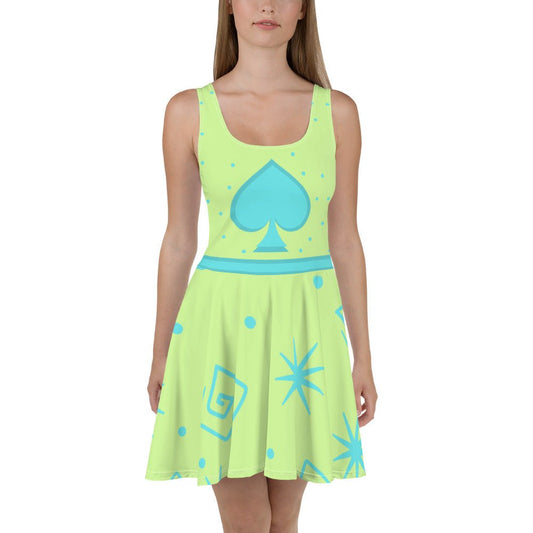Green Teacup Skater Dress alice dressDisney dressWrong Lever Clothing