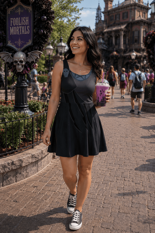 Hades Hercules Skater Dress adult disney villaindisney adult dressSkater DressWrong Lever Clothing