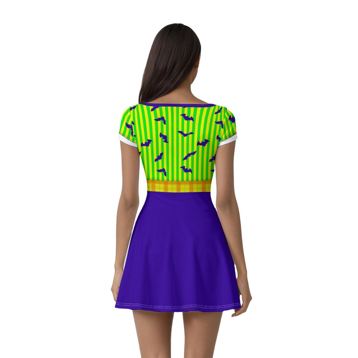 Halloween Party Cast Member Inspired Dress with Built‑In Shorts cast membercast member costumeWrong Lever Clothing