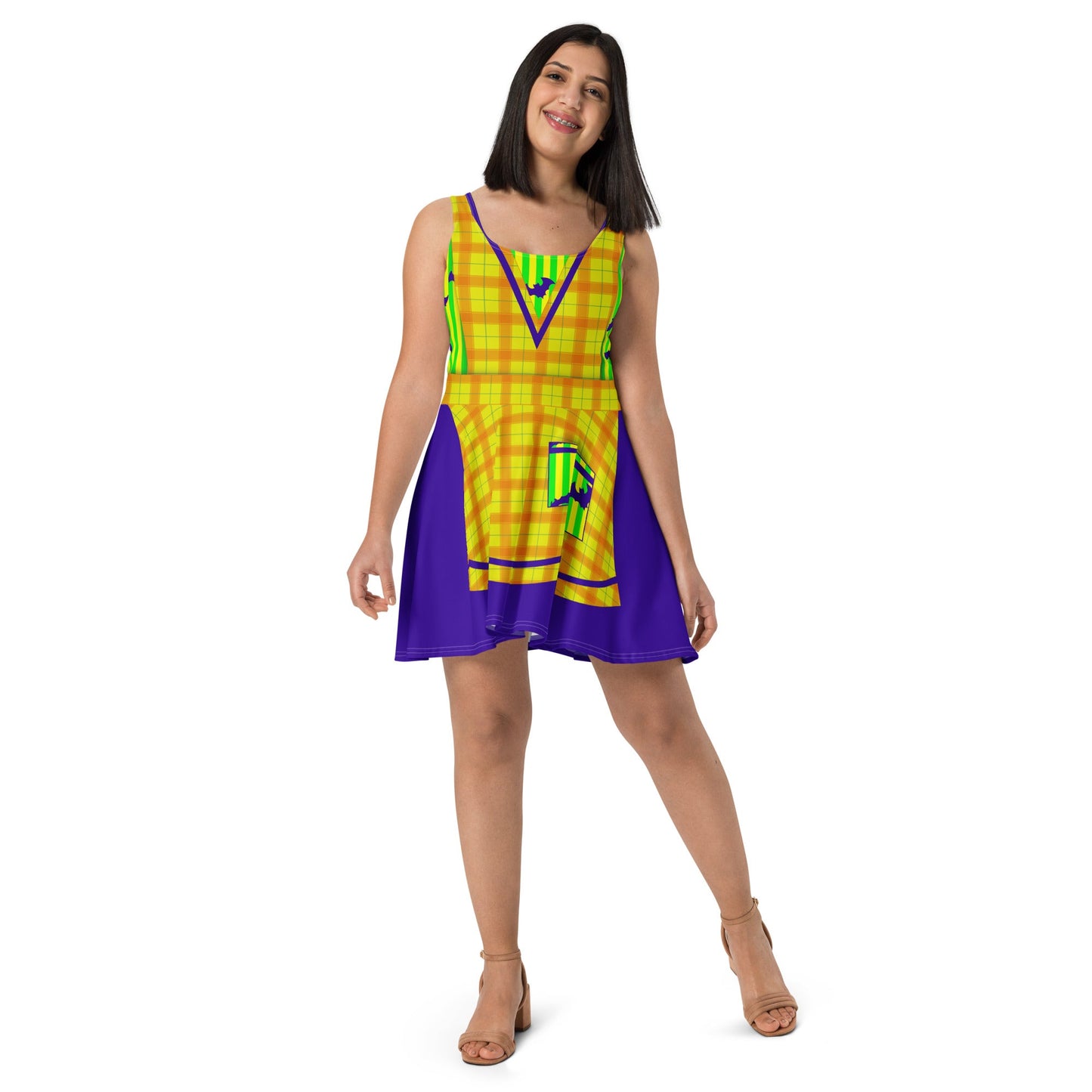 Halloween Party Cast Member Inspired Skater Dress disney adultdisney costumeWrong Lever Clothing